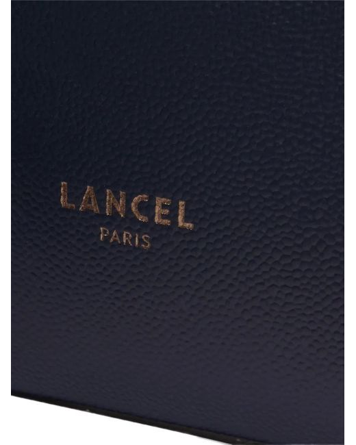 Lancel Blue Zip-Fastening Leather Clutch for men