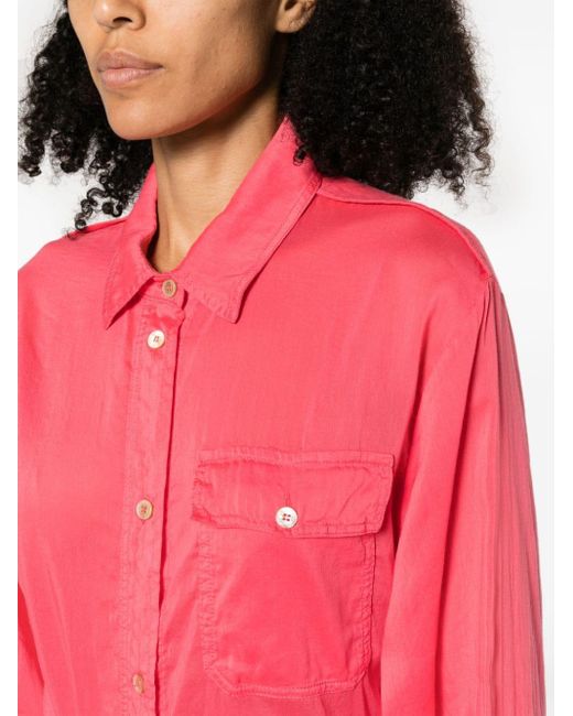 Chemise boutonnée à manches longues Forte Forte en coloris Pink