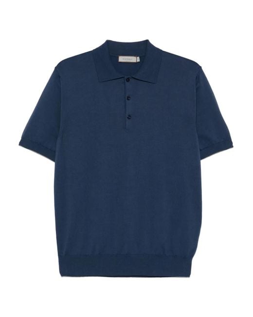 Canali Klassisches Poloshirt in Blue für Herren