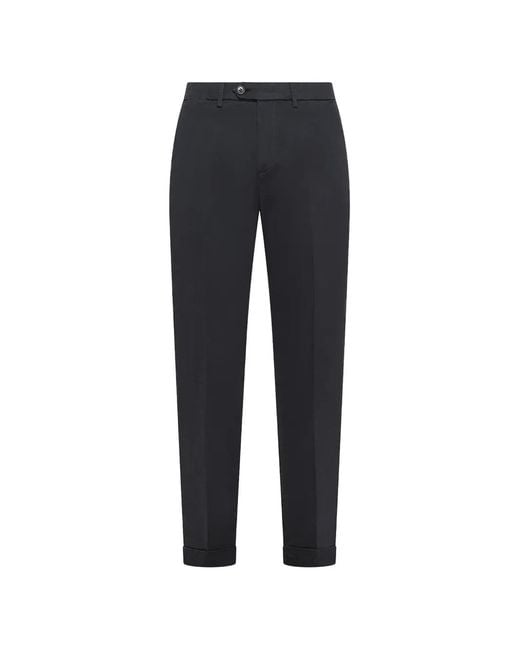Seventy Blue Cuffed Trousers for men