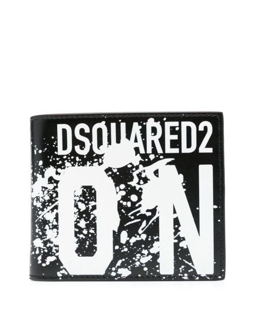 DSquared² Icon Portemonnaie mit Logo-Prägung in Black für Herren
