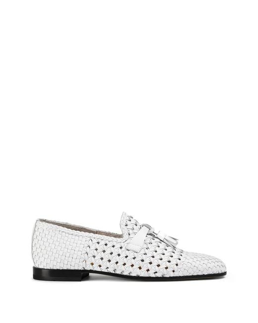 Doucal's White Chaussons À Design Tissé