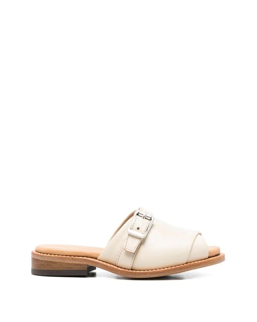 Our Legacy White Ginza Buckle-Strap Sandals