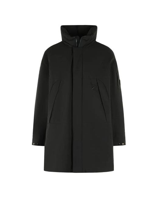 C P Company Black Pro-Trek Lente Hooded Down Jacket for men
