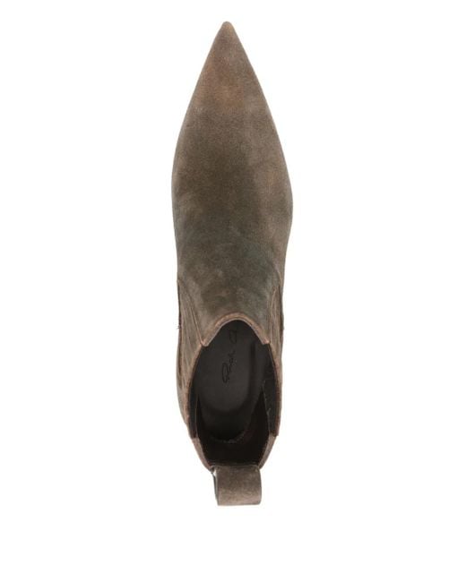 Rick Owens Brown Ankle Sharp