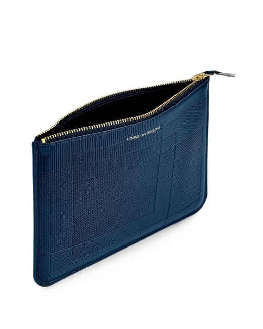 Comme des Garçons Blue Intersection Zip Pouch