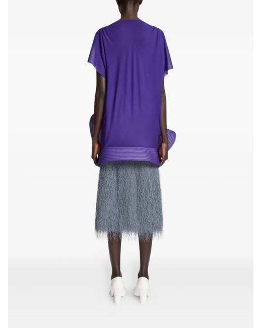 Dries Van Noten Blue Rock Mit Fransen