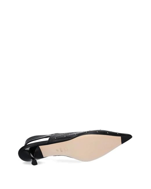 Agl Attilio Giusti Leombruni Black 45Mm Micro-Stud Embellished Pumps