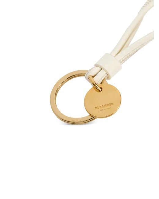 Jil Sander Metallic Knot Key Ring