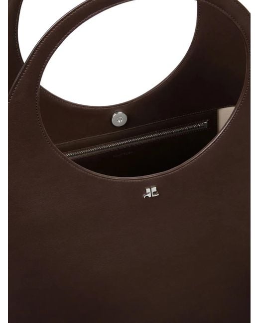 Courreges Brown Maxi Holy Leather Bag