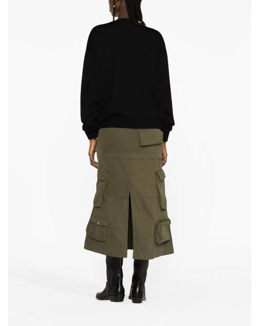 Coperni Black Branded Crewneck Jumper
