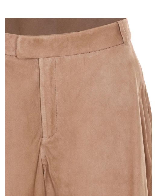 Arma Natural Jina Suede Shorts