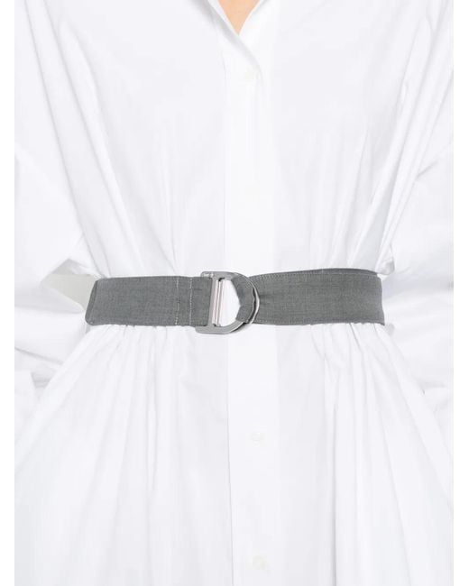 Vestido corto con cinturón Maje de color White