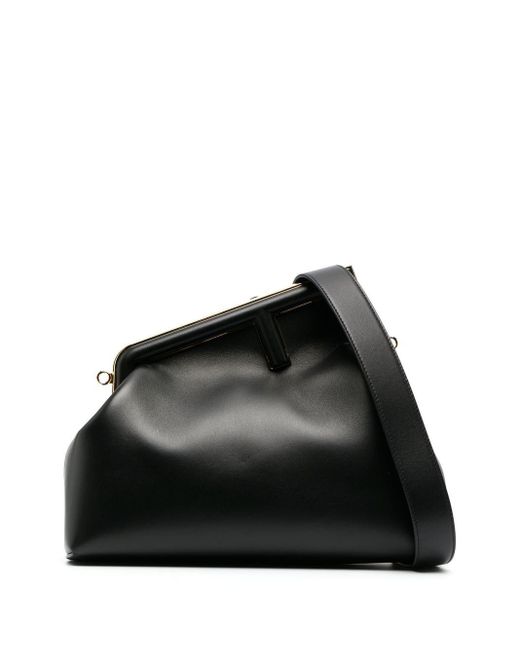 Fendi Black Medium First Clutch Bag
