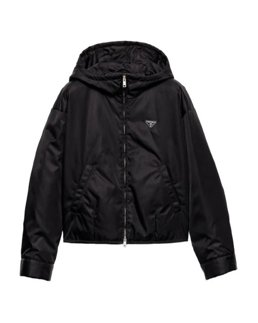 Prada レディース ブラック フーデッド ジャケット 【公式通販】