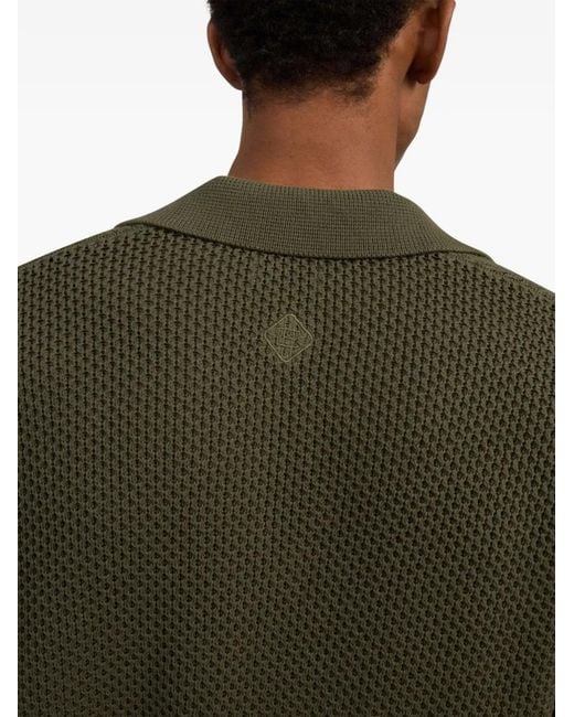 CHE Green El Junco Waffle-Knit Shirt for men