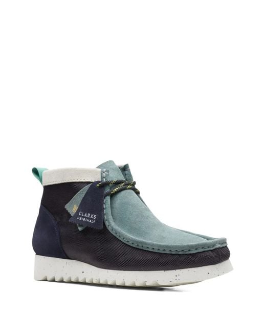 Clarks Blue Ftre Desert Boots for men