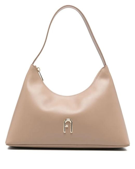 Furla Natural Diamante Shoulder Bag