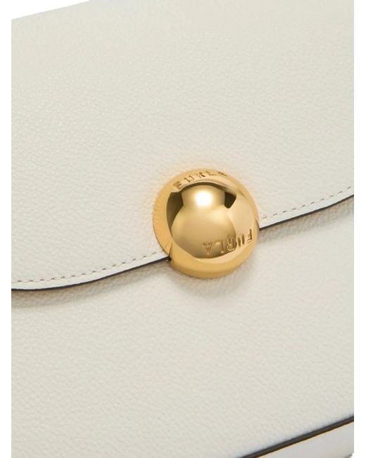 Furla Natural Spherical-Embellishment Leather Mini Bag