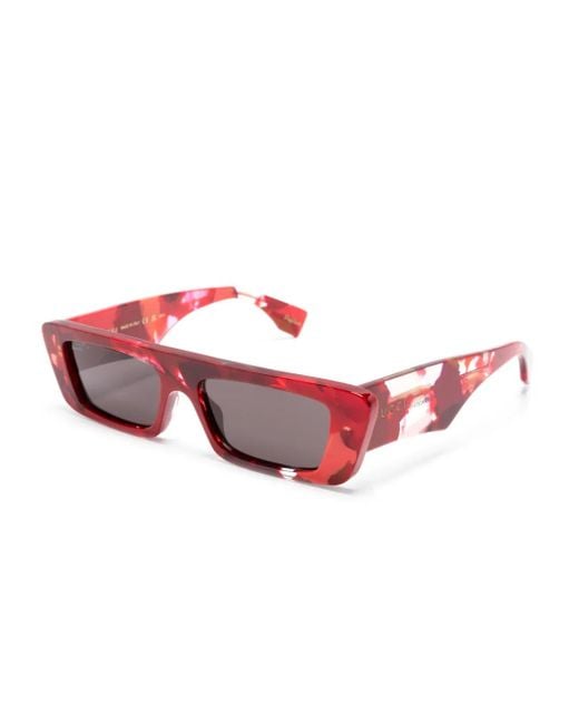Gucci Pink Rectangle-Frame Sunglasses