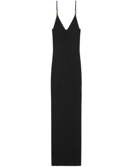 Versace Safety Pin Midi-Jurk in het Black