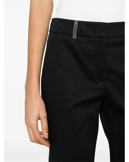 Peserico Black Slim Fit Pants