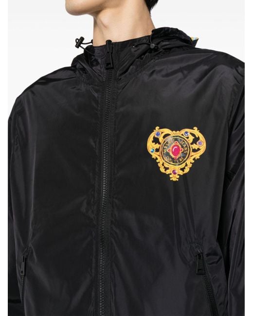 Coupe-vent réversible Heart Couture Versace pour homme en coloris Black