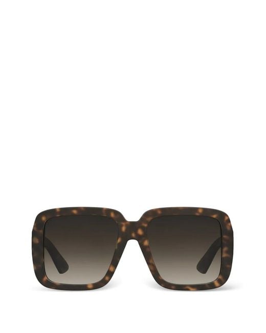 Moschino Gray Lunettes De Soleil À Effet Écailles De Tortue
