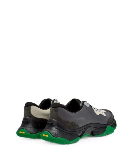 Camper Green Twins Lace-Up Sneakers for men