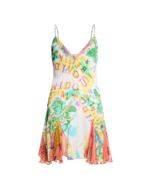 Donde Esteban White X La Linterna Sonido Bestial Mini Dress