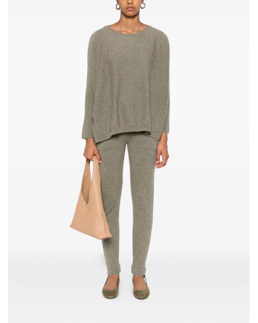 Kujten Natural Round-Neck Cashmere Jumper