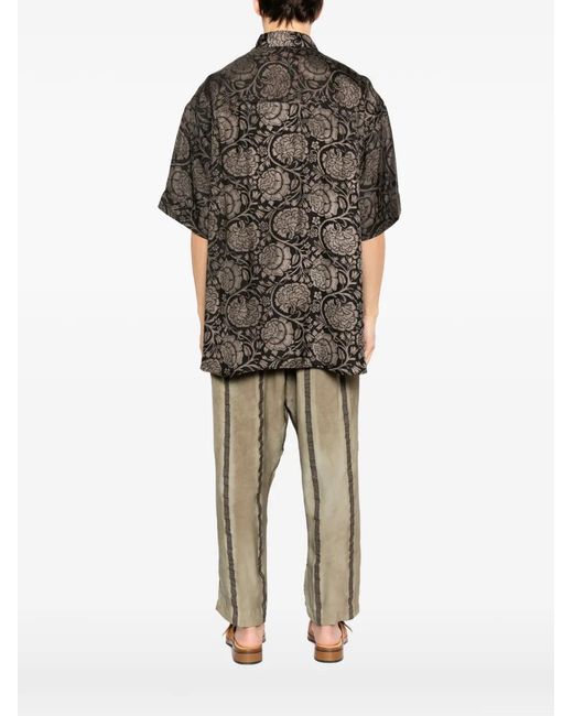 Uma Wang Gray Teorya Shirt for men