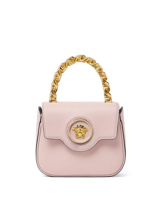 Versace Pink Mini La Medusa Tote Bag