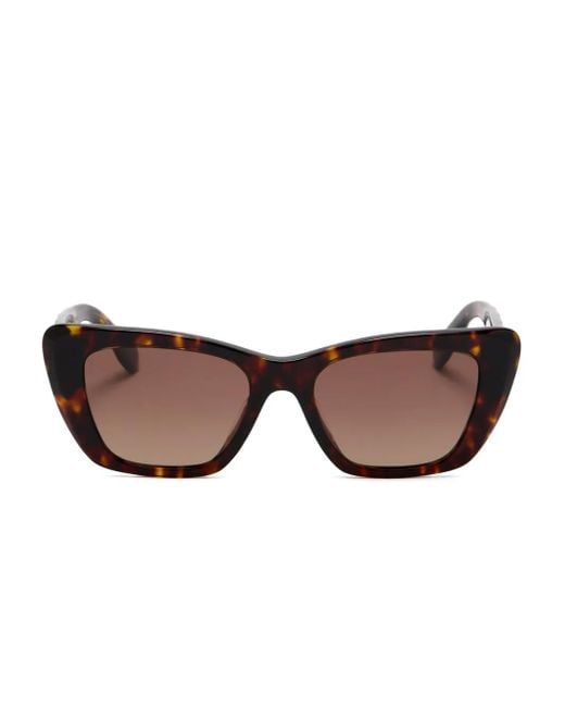 Occhiali Da Sole Cat-Eye Con Effetto Tartarugato di Tory Burch in Brown