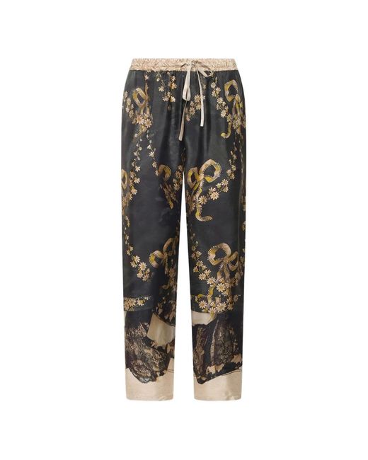 Pierre Louis Mascia Black Aloe Straight-Leg Trousers