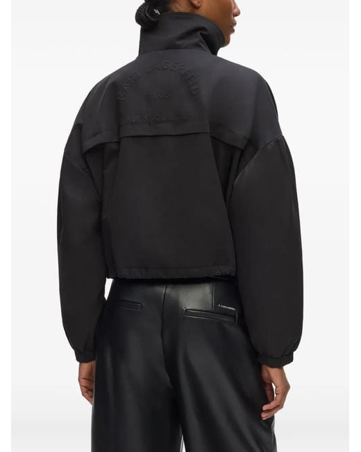 Karl Lagerfeld Black Veste À Imprimé Rue St Guillaume