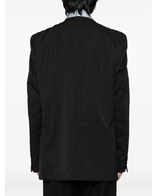 Maison Mihara Yasuhiro Black Mix-Layered Jacket for men