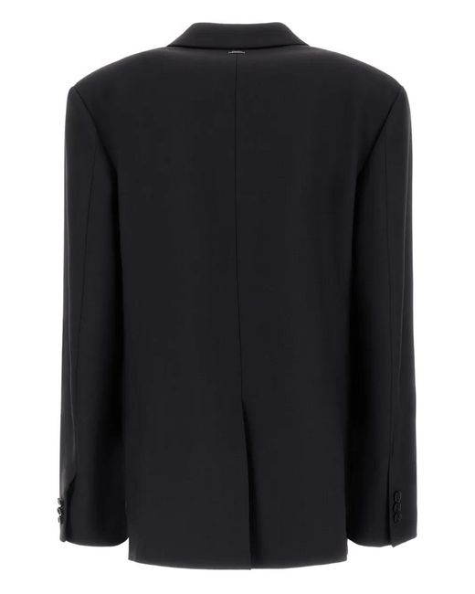 Herno Black Double-Breasted Blazer