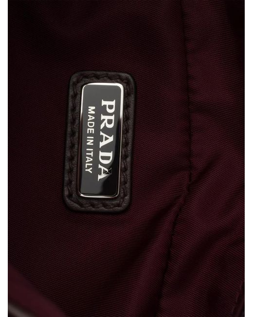 Pouch Speedrock Re-Nylon di Prada in Purple da Uomo