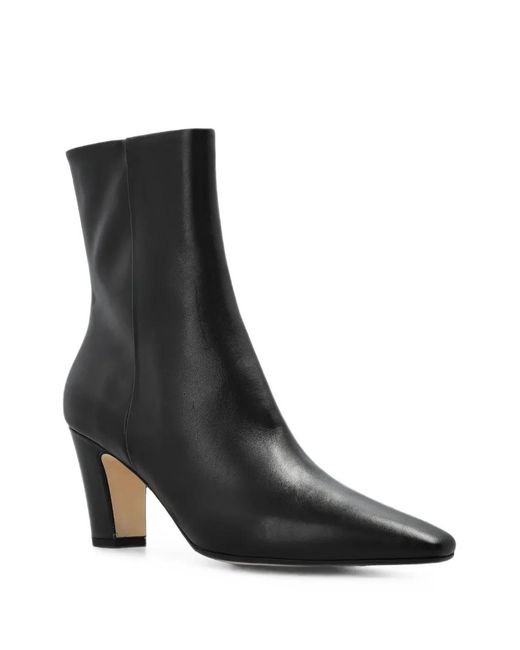 Aeyde Black Maris Pointed-Toe Ankle Boots