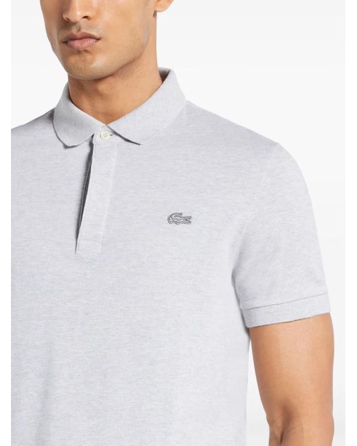 Lacoste White Logo Polo Shirt for men