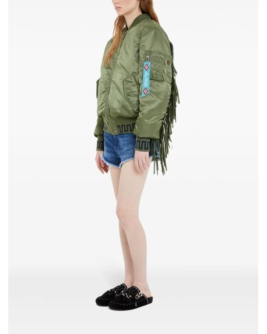 Alanui Green X Alpha Industries Bomber Jacket