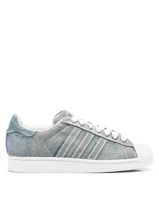 Adidas Gray Superstar 82 Stripes Trainers for men