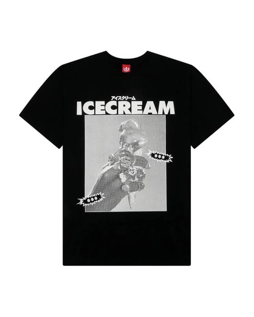 Camiseta Slip con motivo gráfico ICECREAM de hombre de color Black