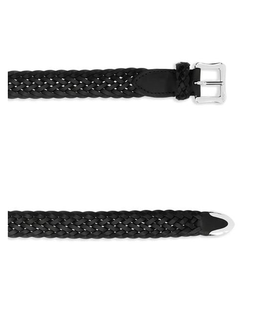 J&m Davidson Black Braided Buckle Belt