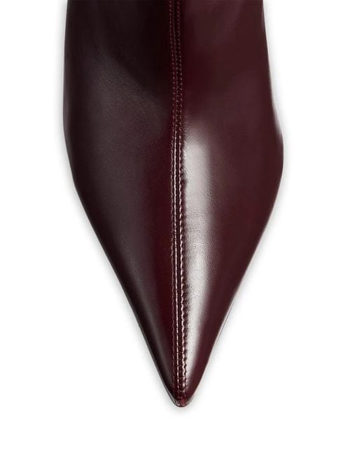 Khaite Red Bella Knee-High Boots