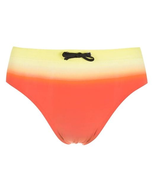 Amir Slama Orange Gradient High Leg Swimming Trunks for men