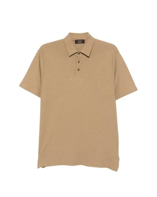 Zanone Natural Buttoned Polo Shirt for men