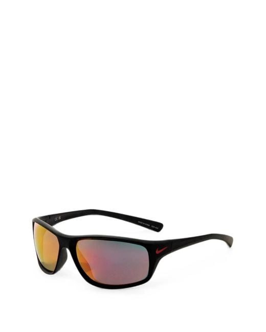 Nike Black Adrenaline Rectangle-Frame Sunglasses for men