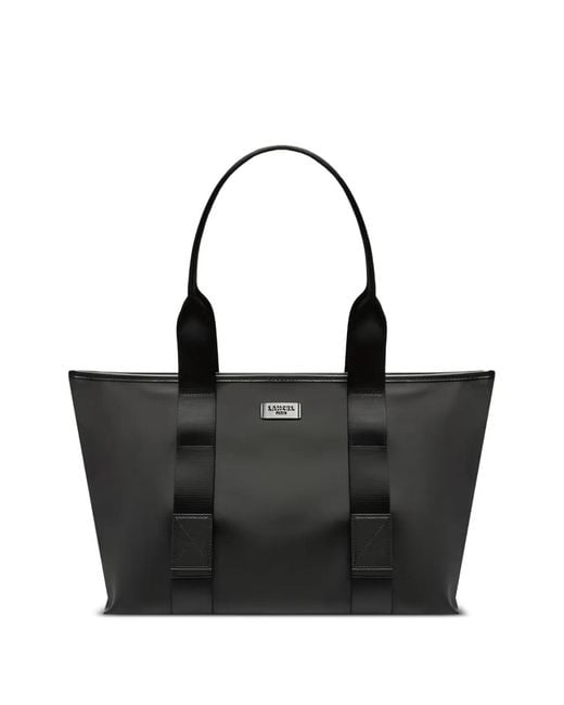 Lancel Black Top-Handle Tote Bag